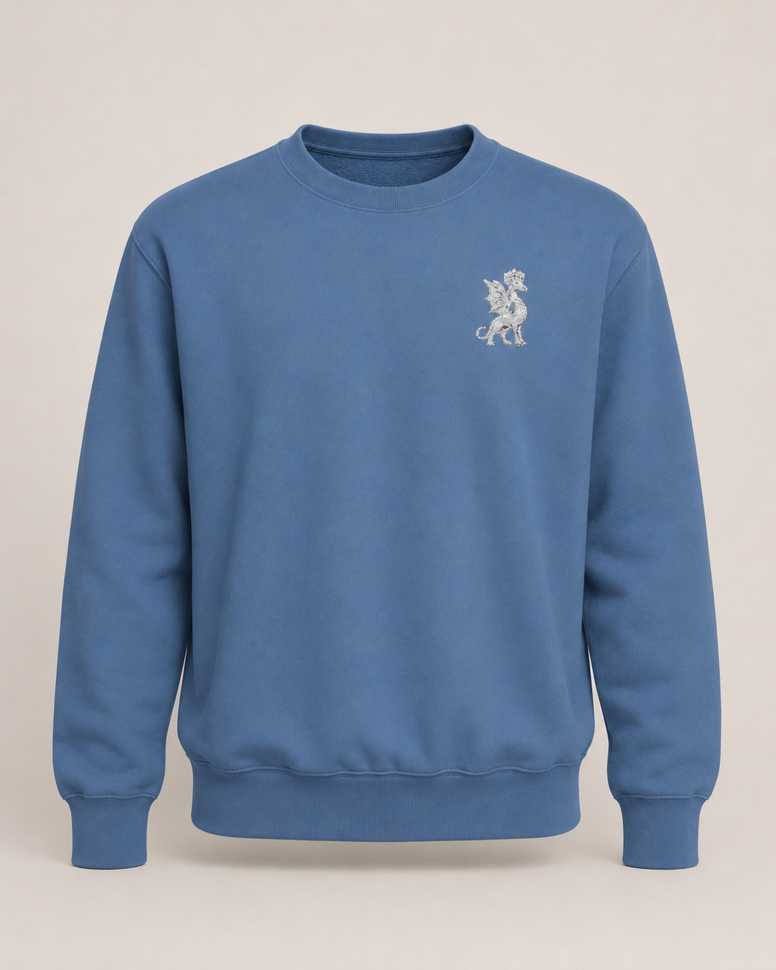 KingShadP Giragon Sweater ghost mannequin in Denim Blue